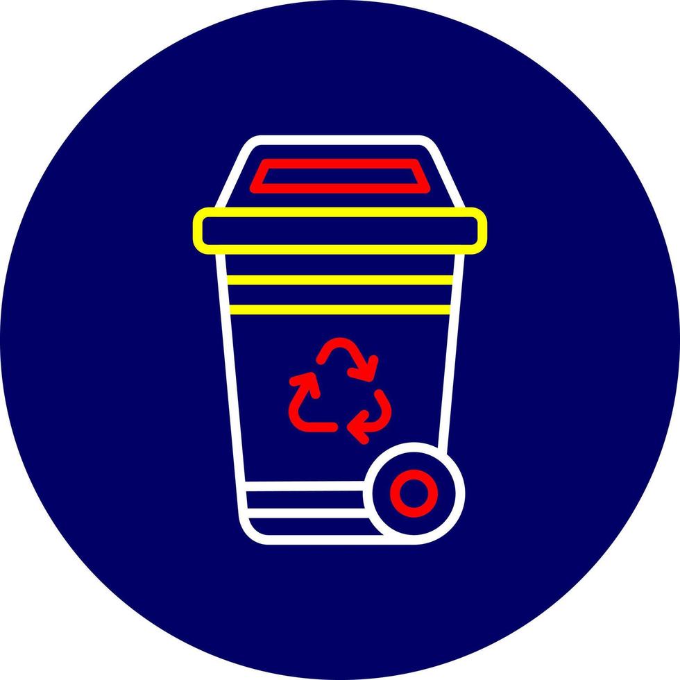 Recycling Bin Creative Icon Design vector