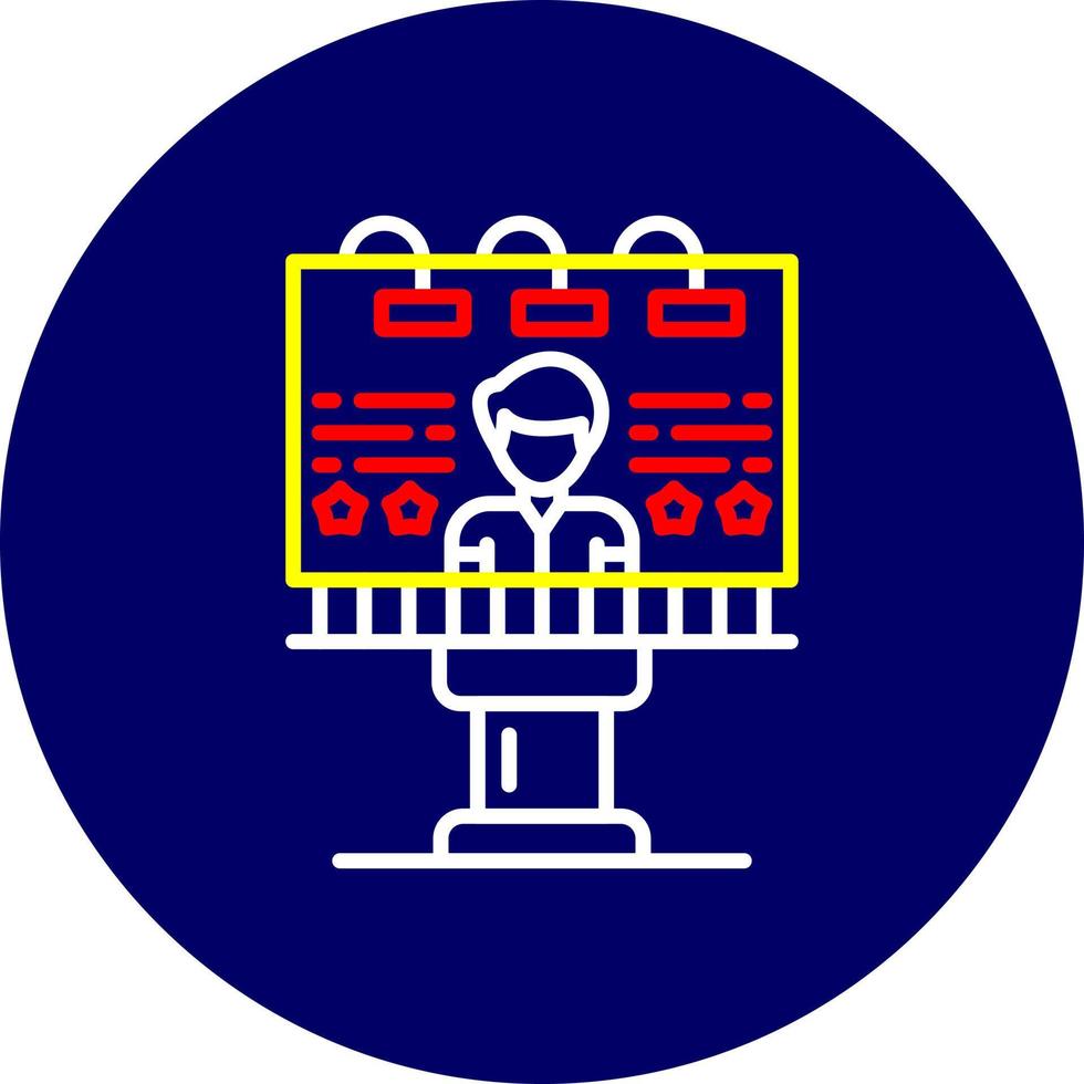 Billboard Creative Icon Design vector