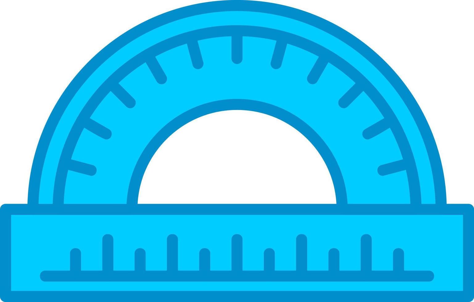Protractor Creative Icon Design vector