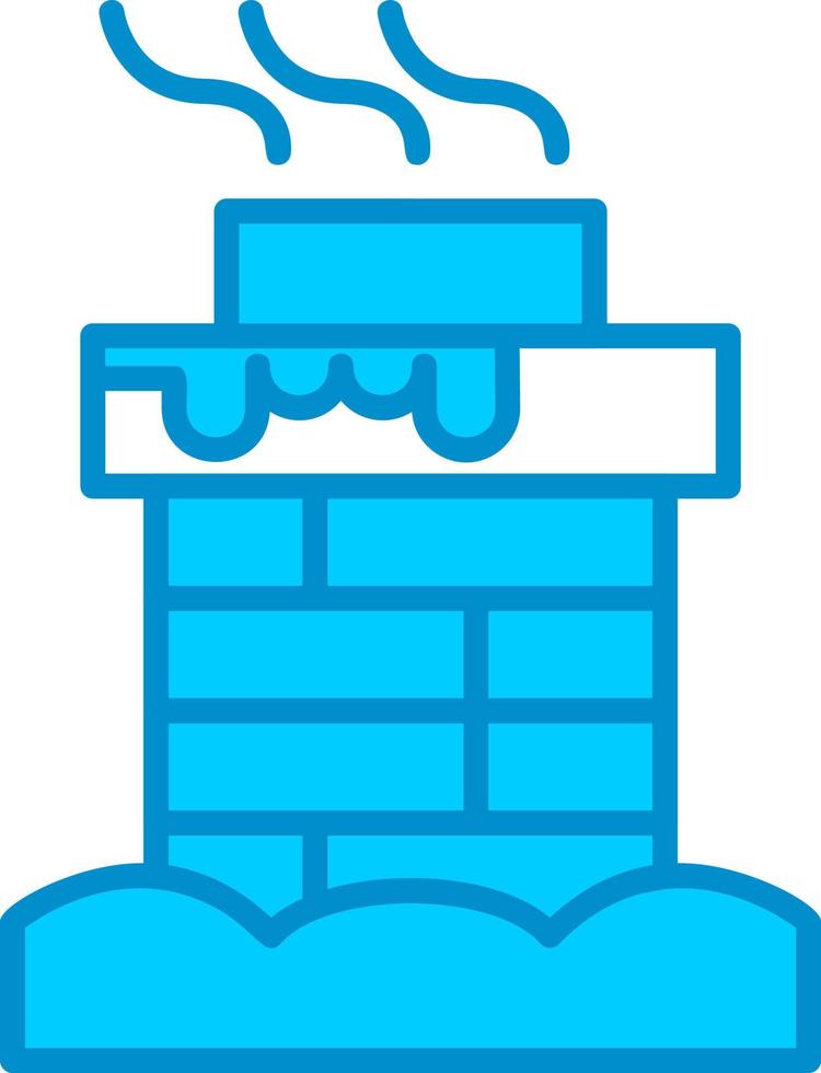 Chimney Top Creative Icon Design vector