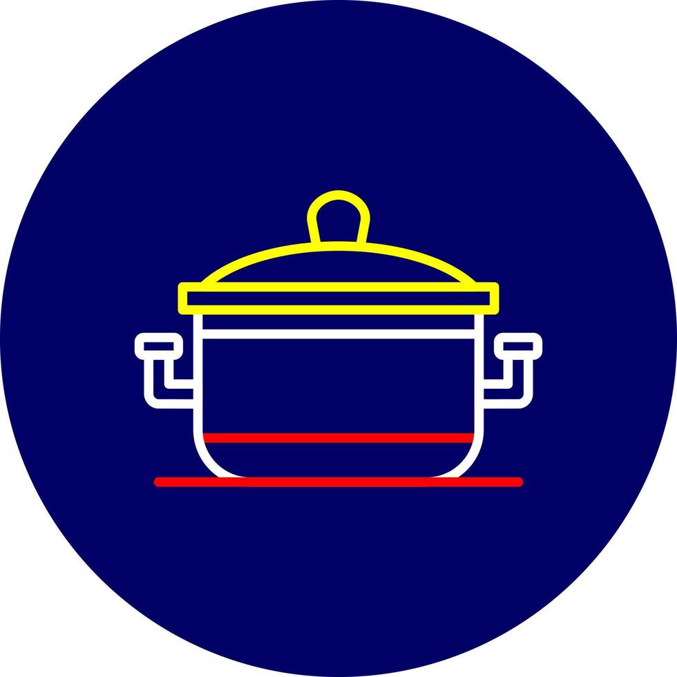 Cooking Pot Creative Icon Design vector