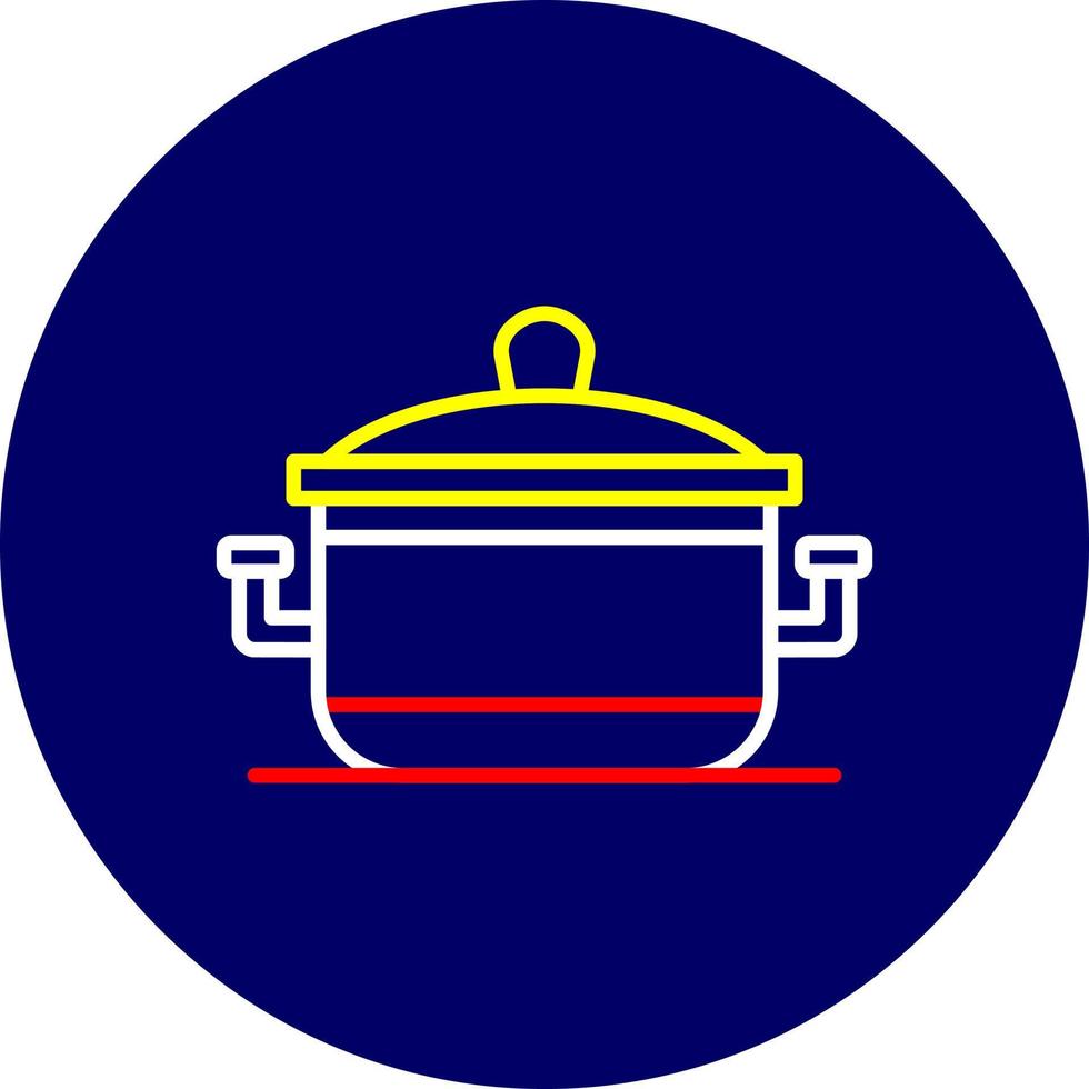 Cooking Pot Creative Icon Design vector