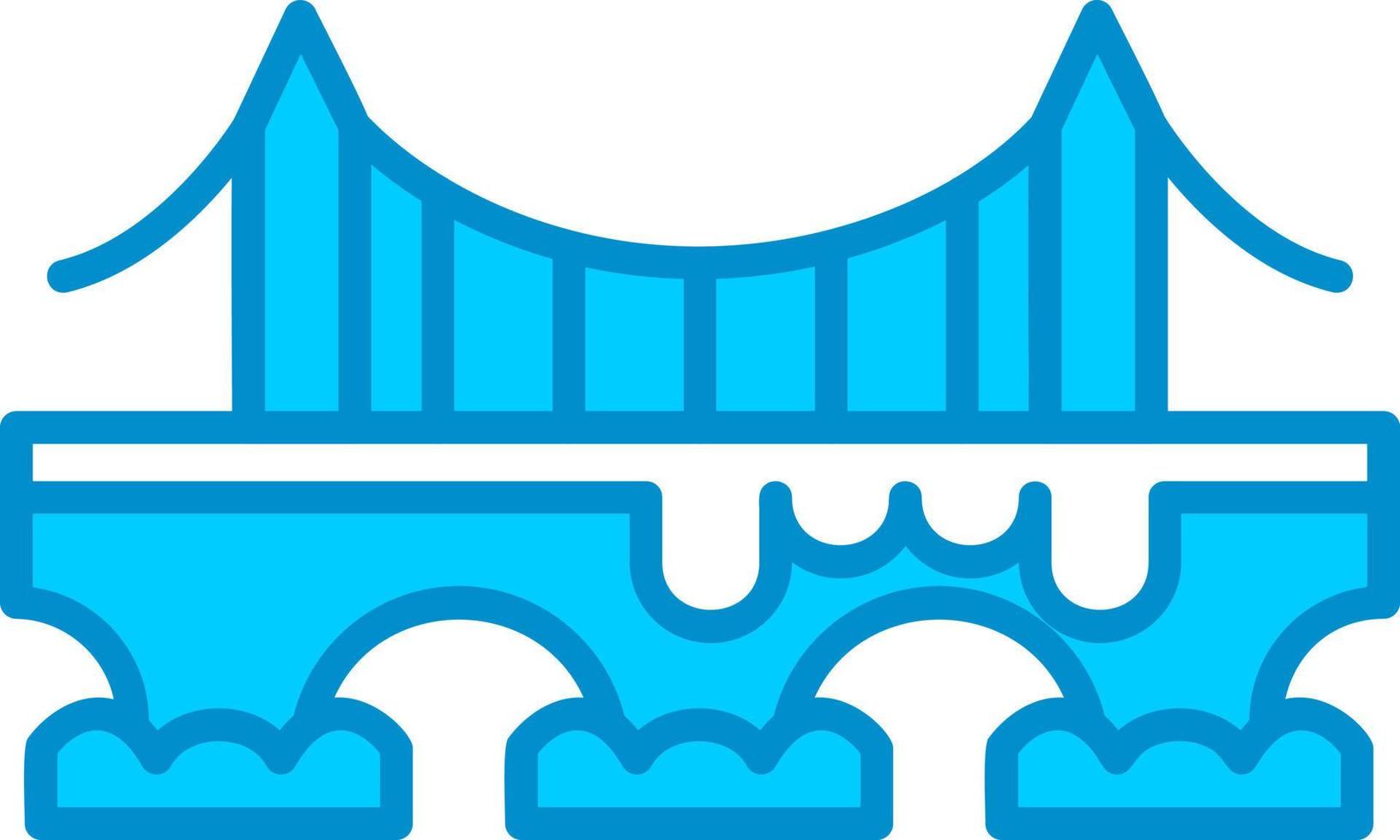 diseño de icono creativo de puente vector