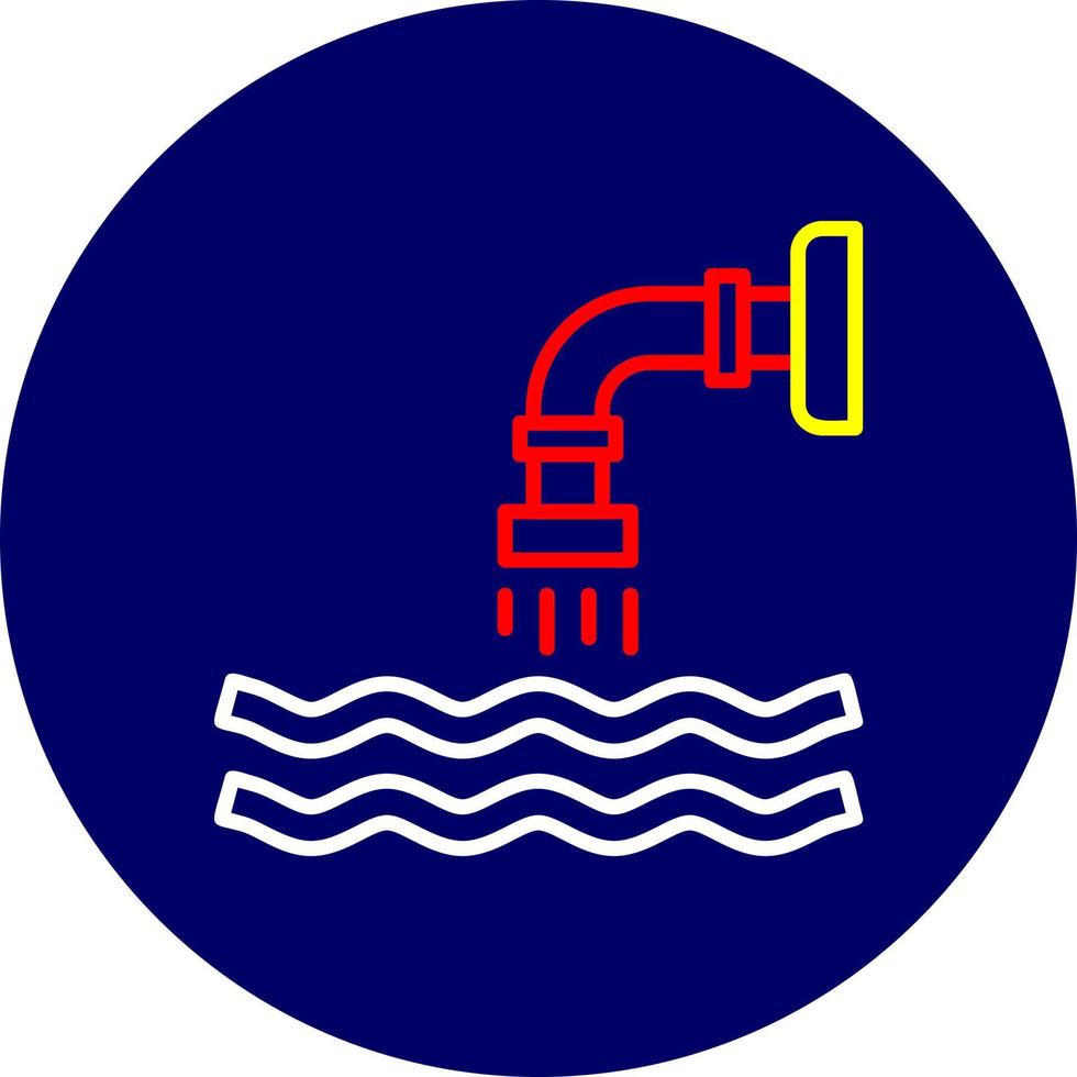 Waste Water Creative Icon Design vector