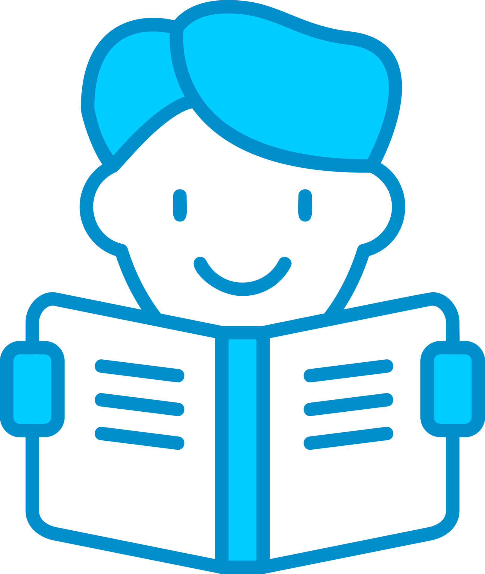 Reading Creative Icon Design 15502819 Vector Art at Vecteezy