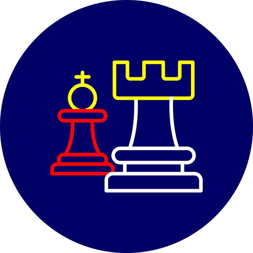 diseño de icono creativo de pieza de ajedrez vector