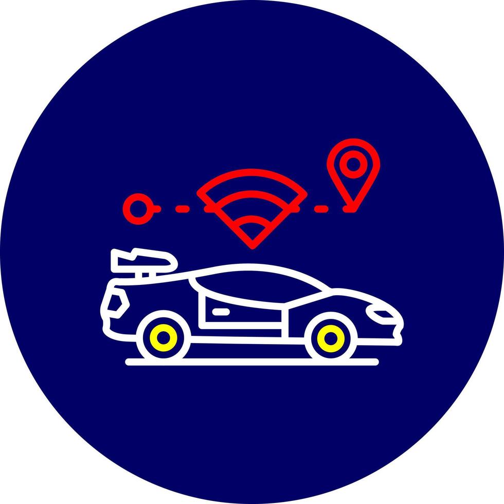 Self Driving Creative Icon Design vector