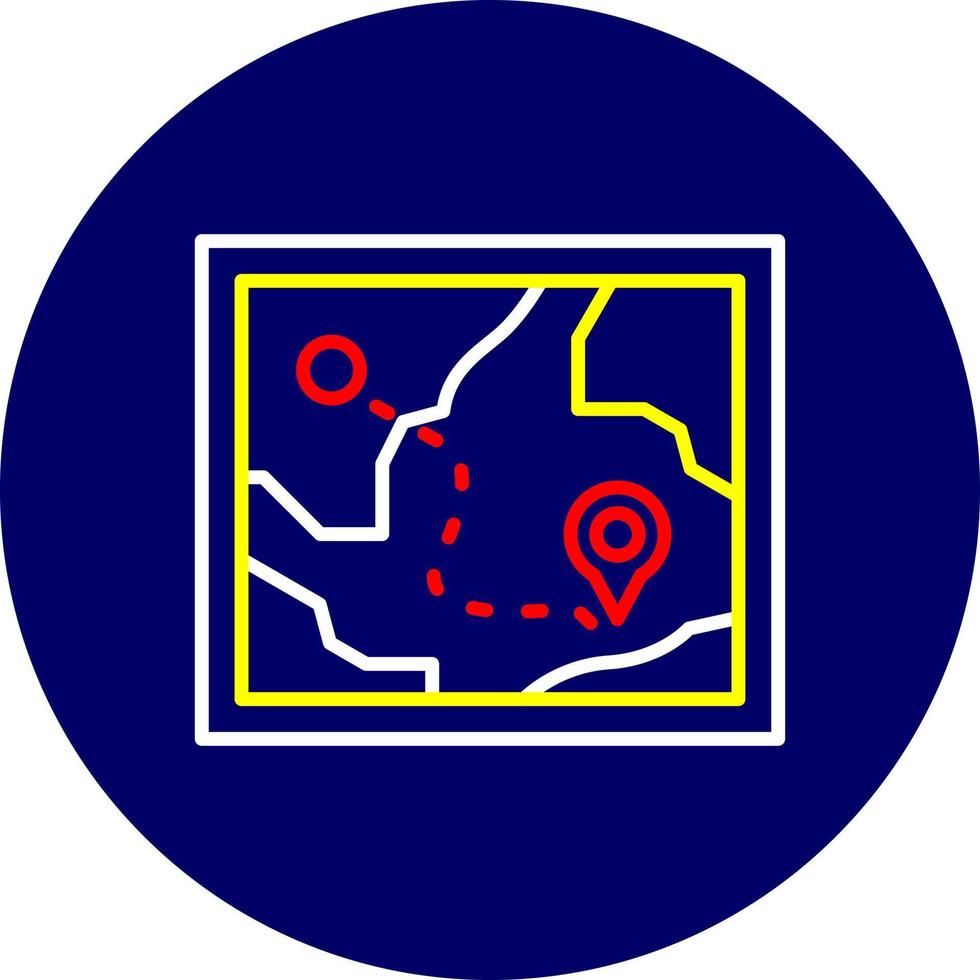 Map Creative Icon Design vector