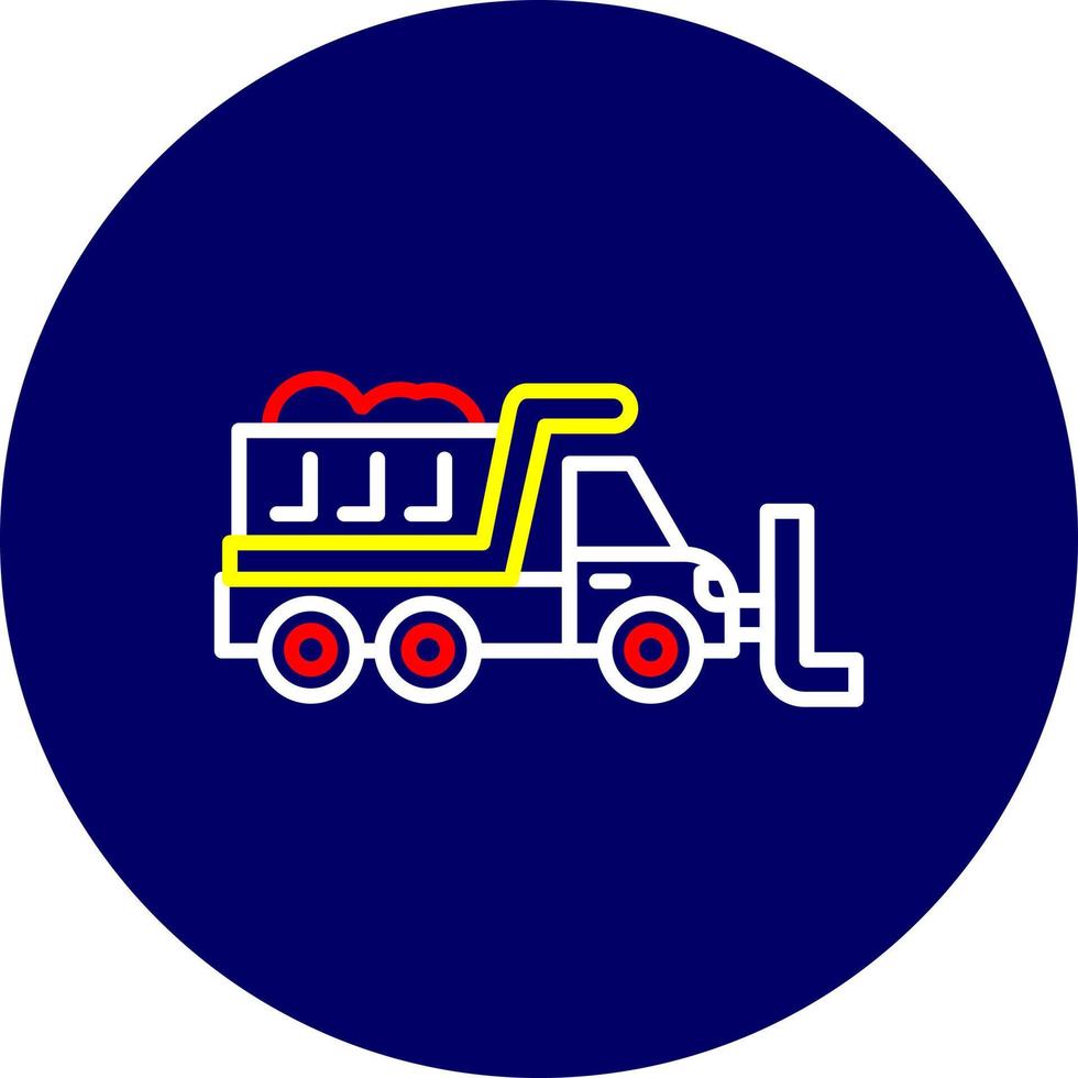 Snowplow Creative Icon Design vector