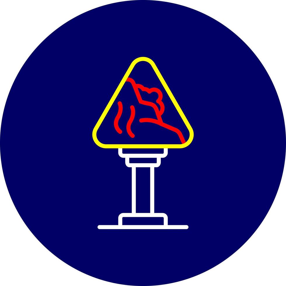 Avalanche Sign Creative Icon Design vector