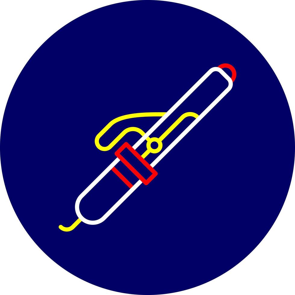 Curling Iron Creative Icon Design vector