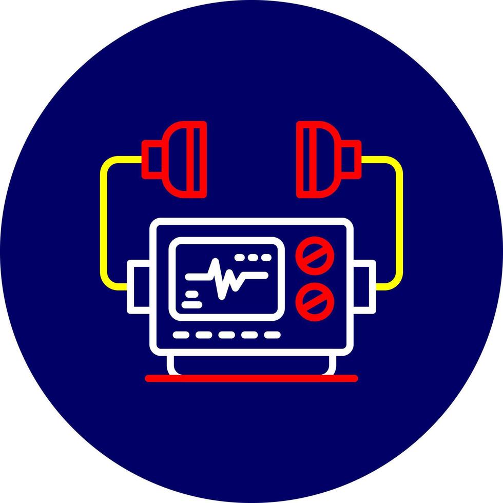 Defribillator Creative Icon Design vector