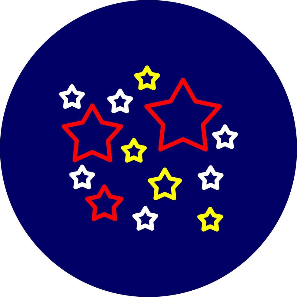 diseño de icono creativo de estrellas vector