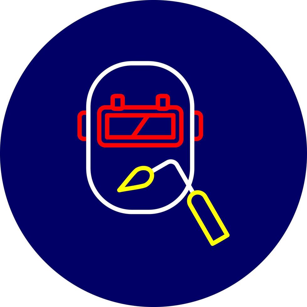 Welding Mask Creative Icon Design vector