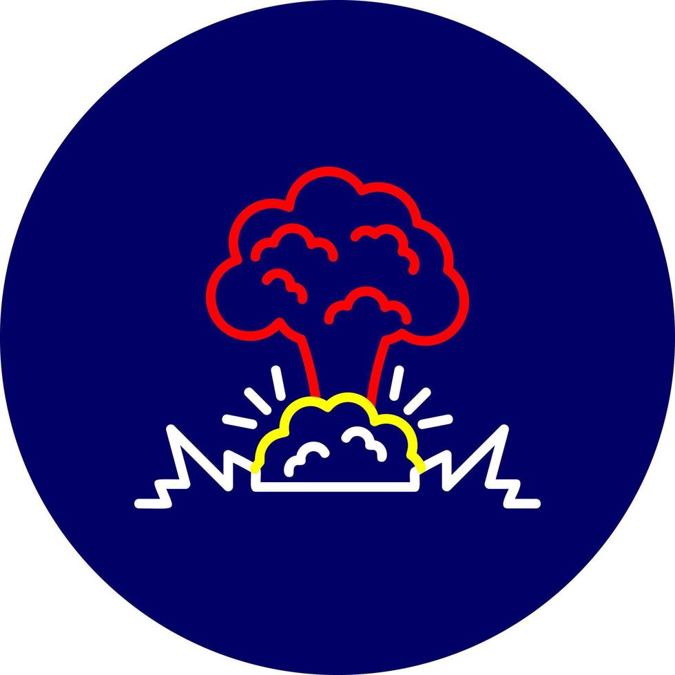 Explosion Creative Icon Design vector