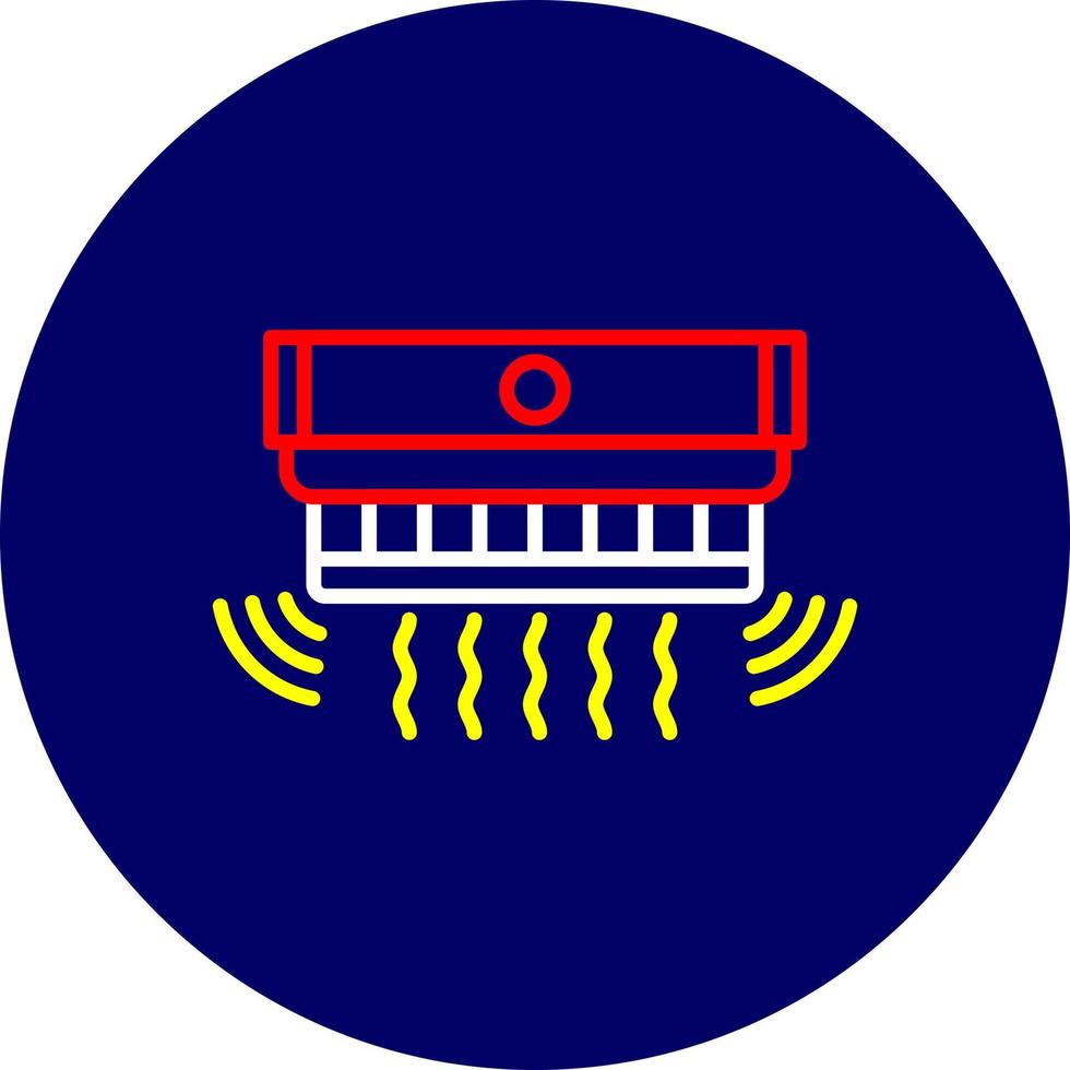 Smoke Detector Creative Icon Design vector