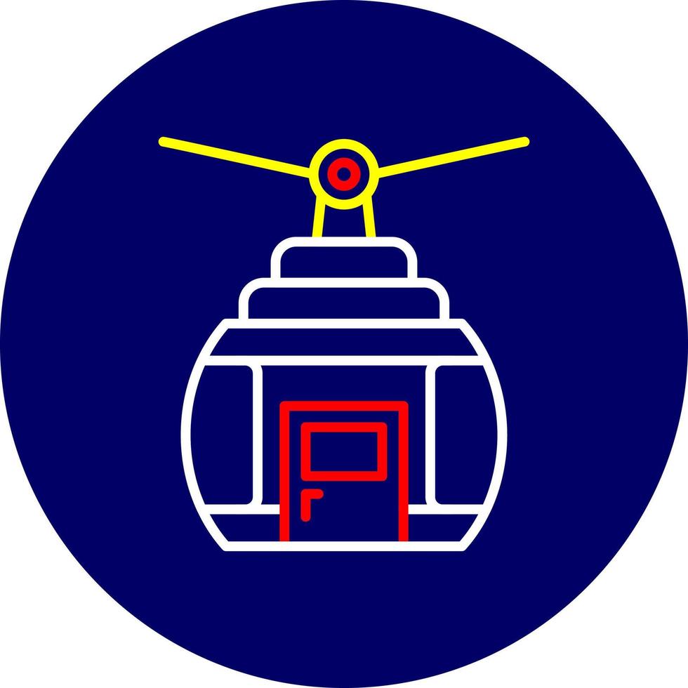 Cable Car Creative Icon Design vector
