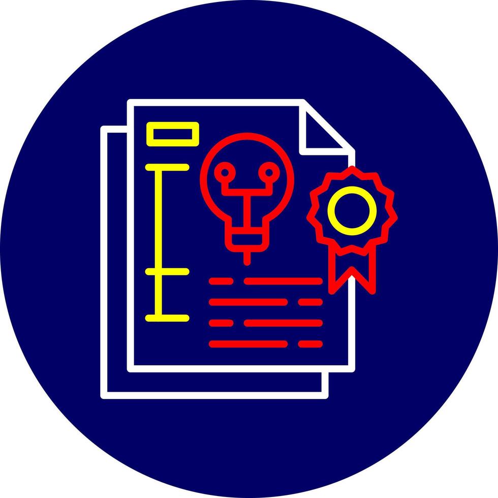 Patent Creative Icon Design vector