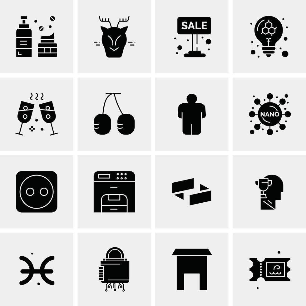 16 Business Universal Icons Vector Creative Icon Illustration to use in web and Mobile Related project