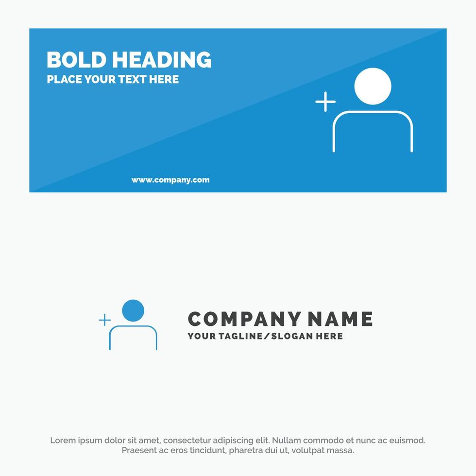 Discover People Instagram Sets SOlid Icon Website Banner and Business Logo Template vector