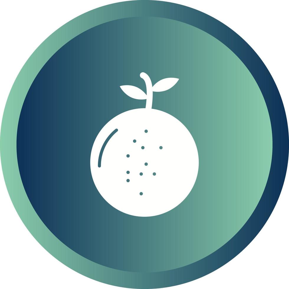 Unique Mandarin Vector Glyph Icon