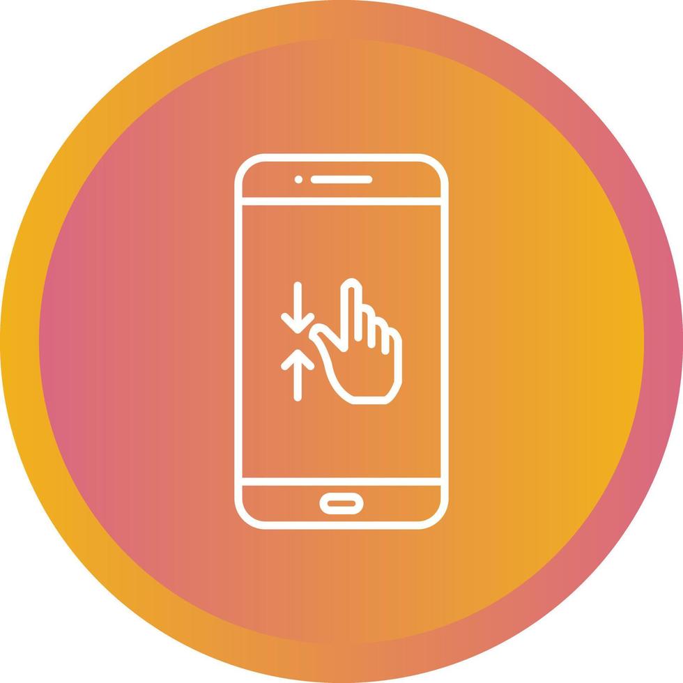 Unique Gestures Vector Line Icon