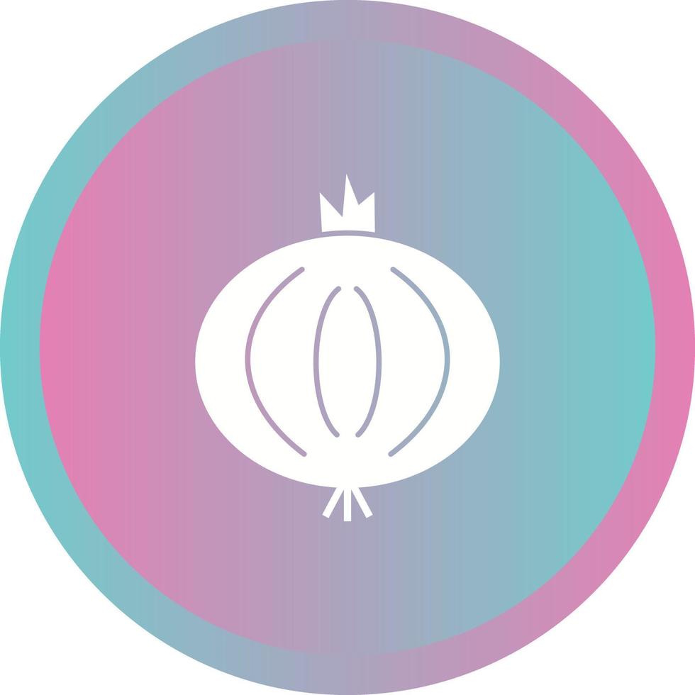 Unique Onion Vector Glyph Icon