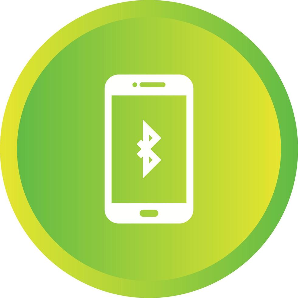 Unique Bluetooth connectivity Vector Glyph Icon
