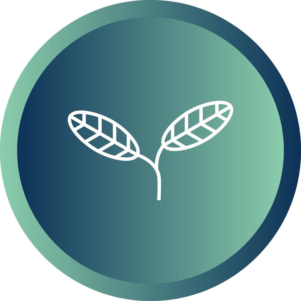 Unique leaves Vector Line Icon
