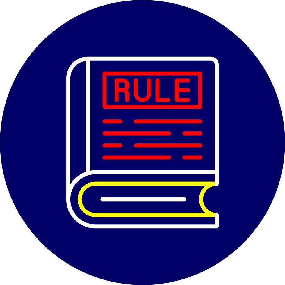 Rule Creative Icon Design vector