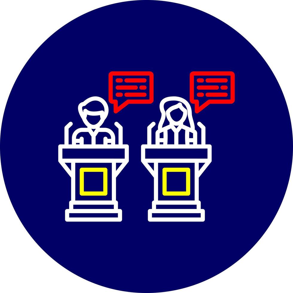 Debate Creative Icon Design vector