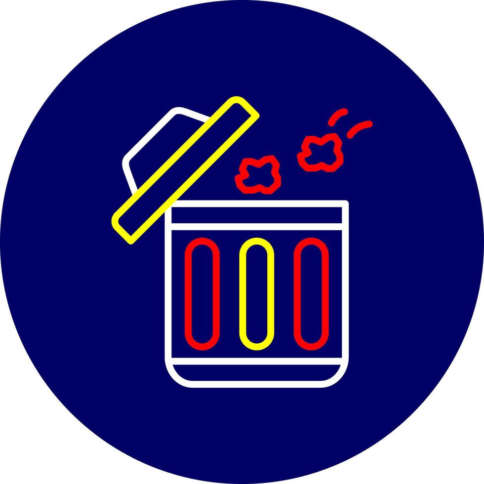 Throwing Trash Creative Icon Design vector