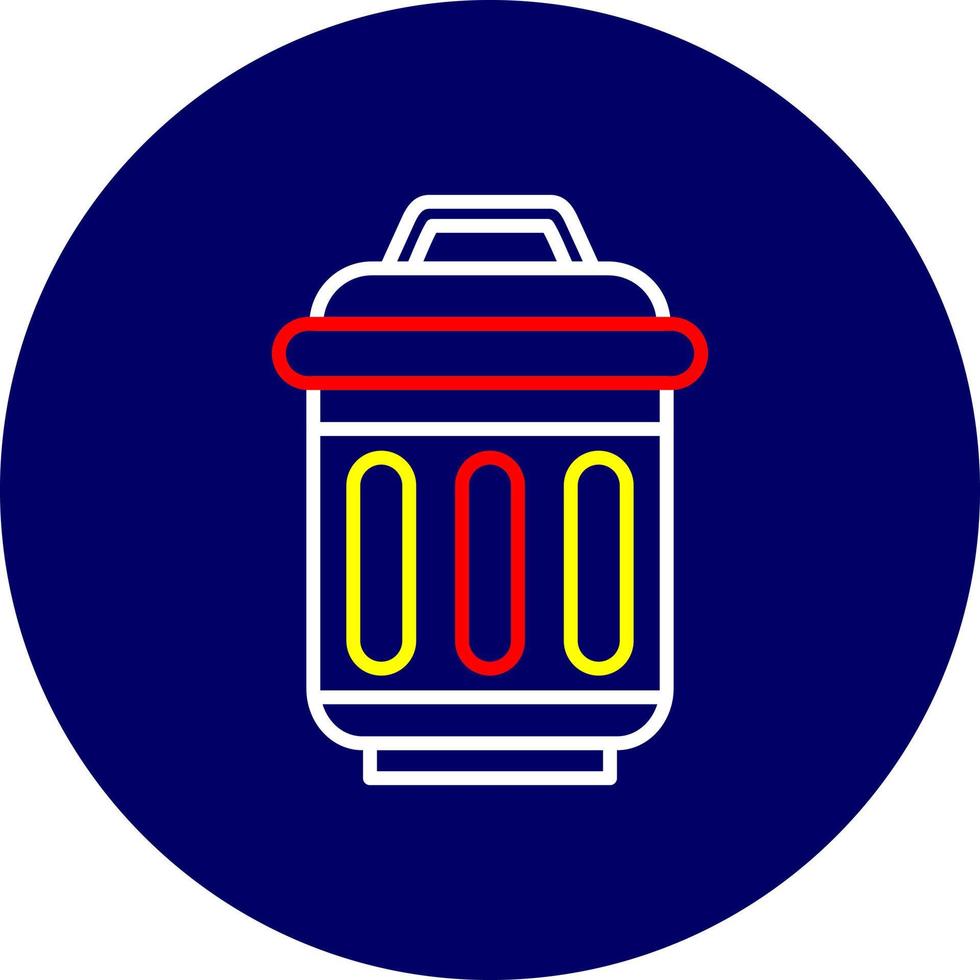 Trash Bin Creative Icon Design vector