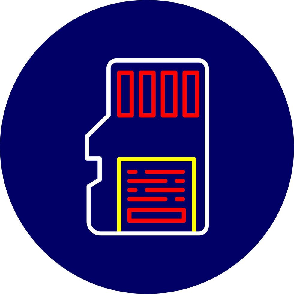 Sd Card Creative Icon Design vector