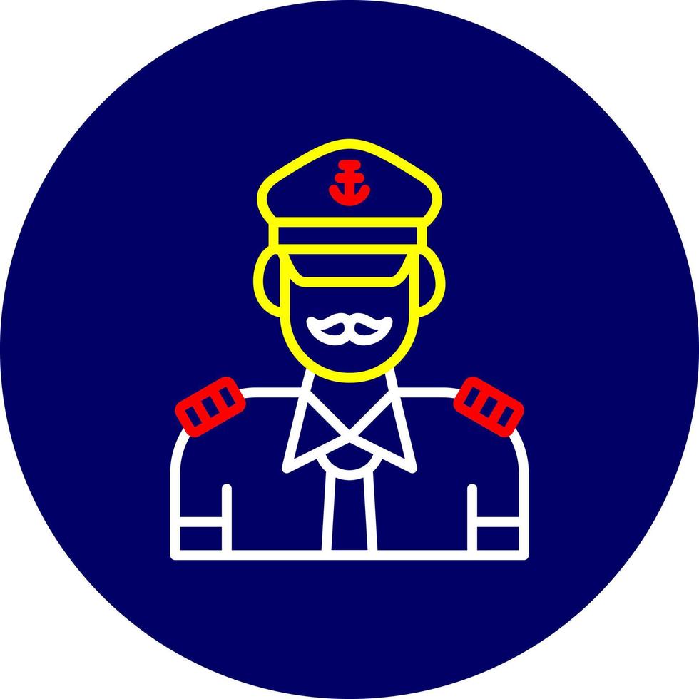 Captain Creative Icon Design vector