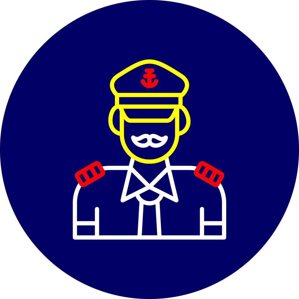 Captain Creative Icon Design vector