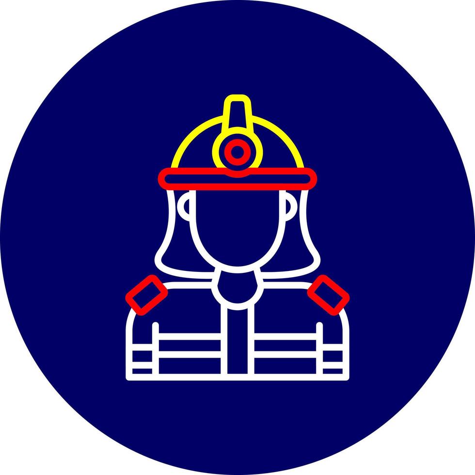 Firefighter Creative Icon Design vector