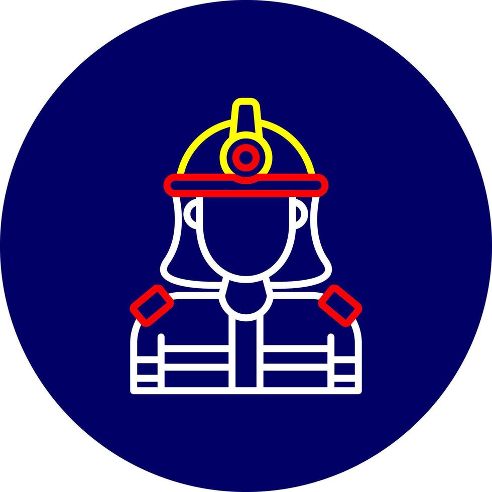 diseño de icono creativo de bombero vector