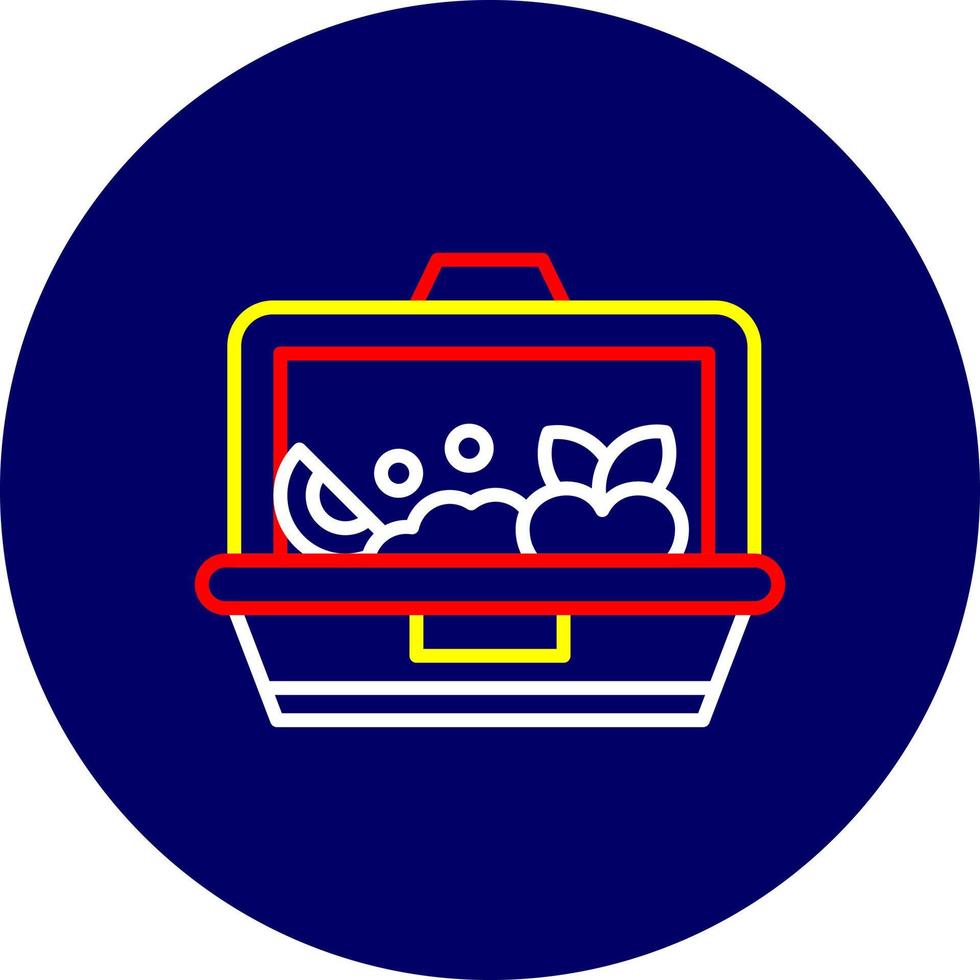 Lunch Box Creative Icon Design vector