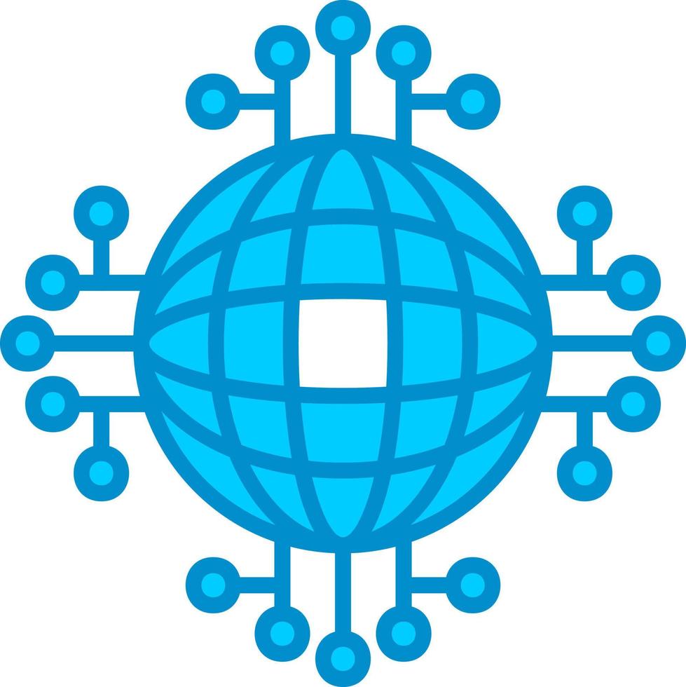 Global Network Creative Icon Design vector