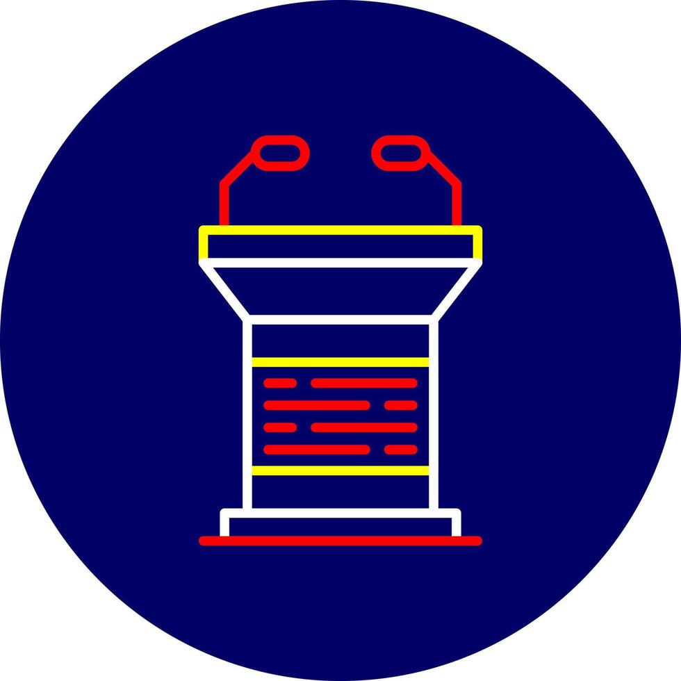 Lectern Creative Icon Design vector