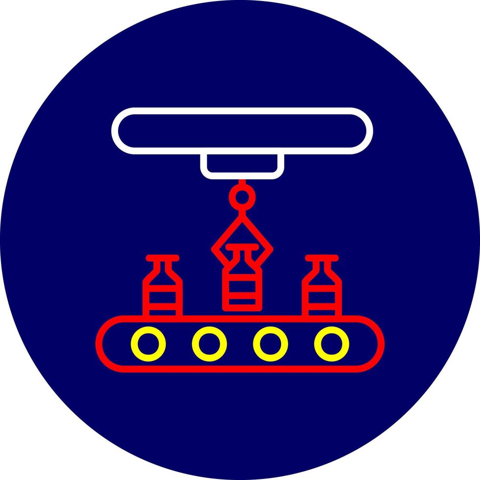 Conveyor Belt Creative Icon Design vector