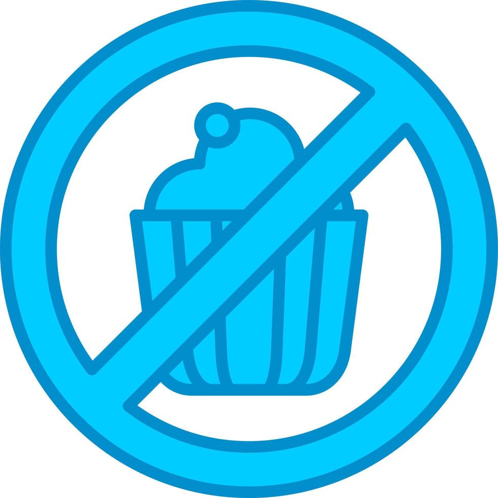 No Sweets Creative Icon Design vector