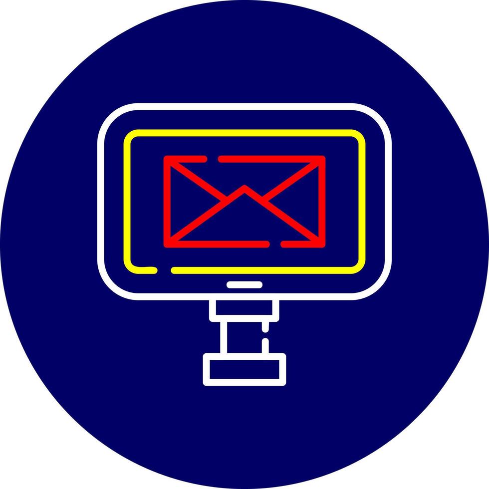 Digital Email Creative Icon Design vector