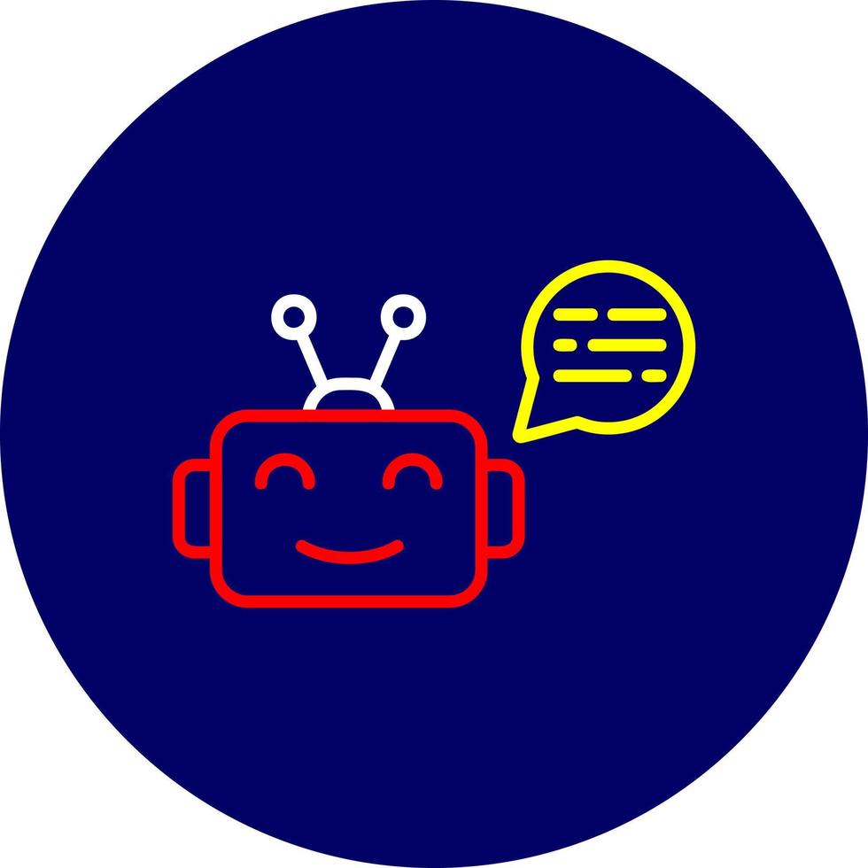 Chatbot Creative Icon Design vector