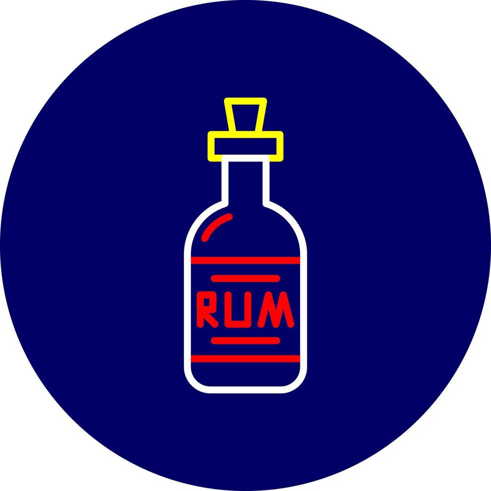 Rum Creative Icon Design vector