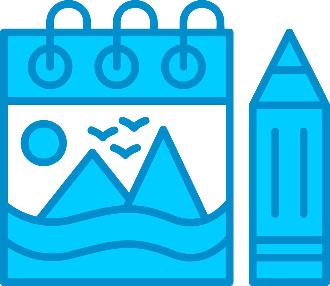 Sketchbook Creative Icon Design vector