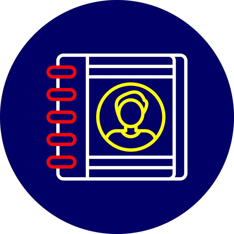 Address Book Creative Icon Design vector