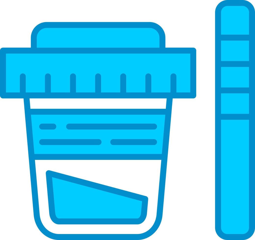Urine Test Creative Icon Design vector
