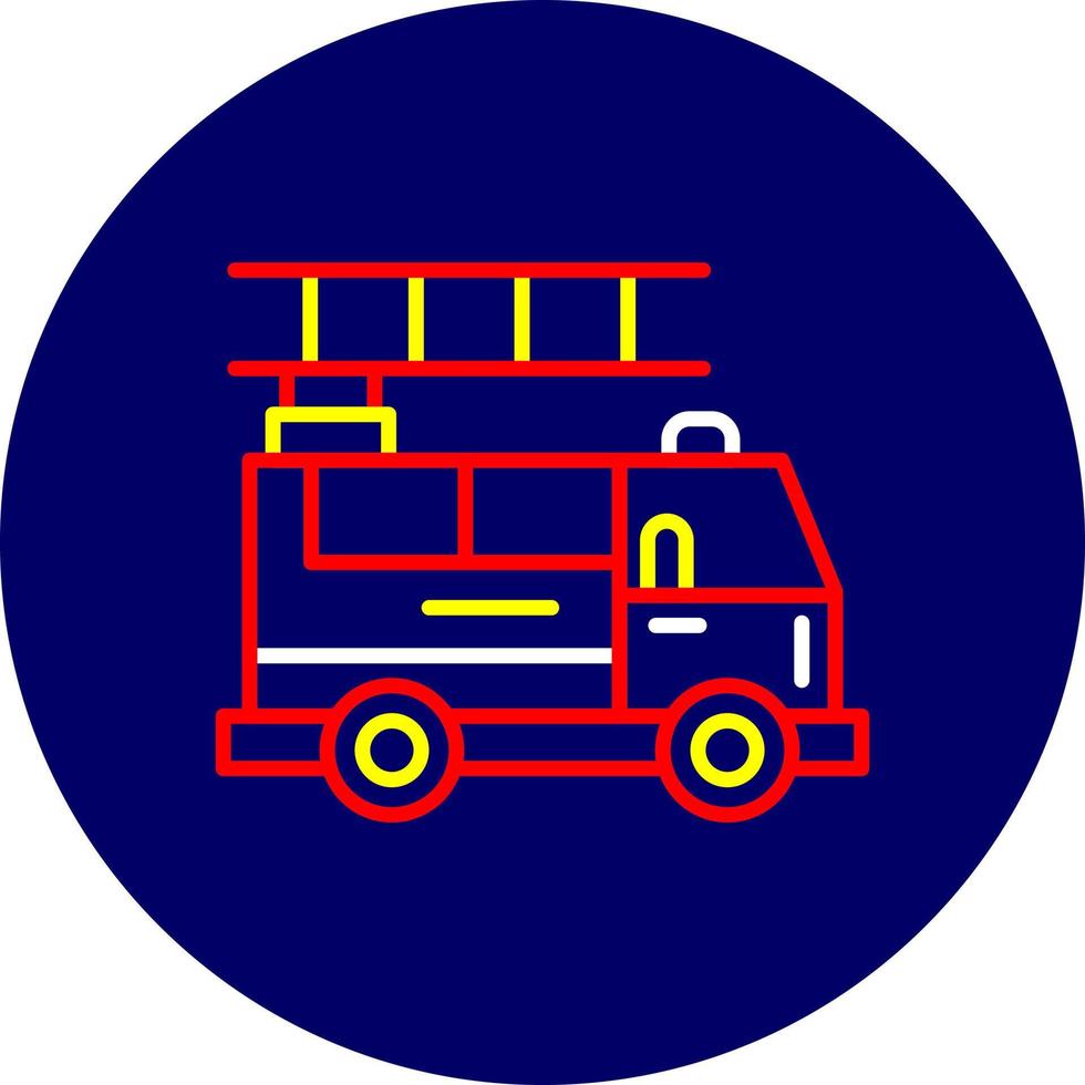 Fire Truck Creative Icon Design vector